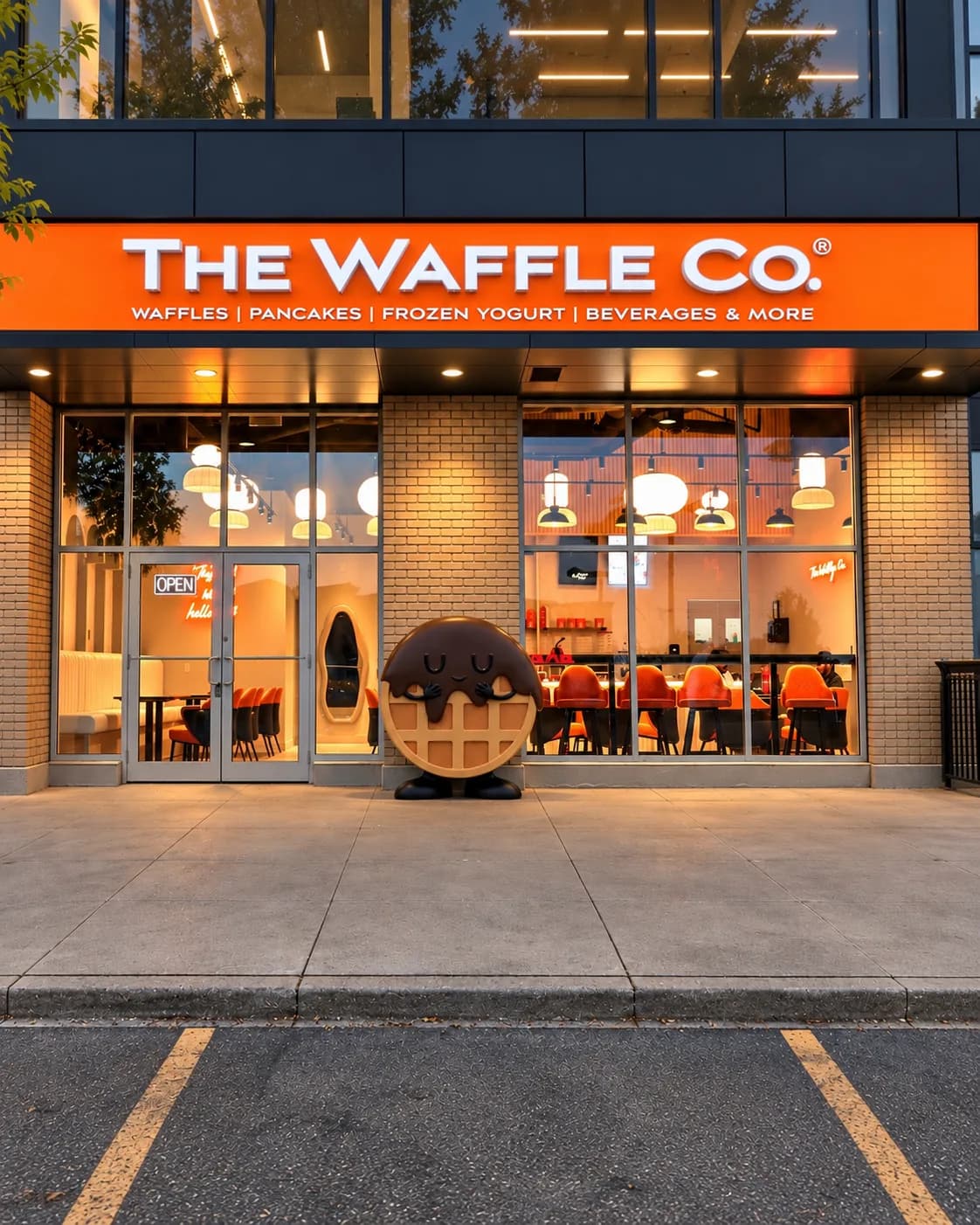 The Waffle Co. dessert café in Surrey: storefront