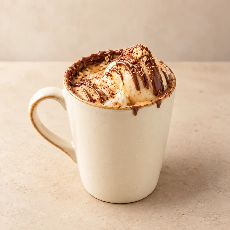 Nutella Affogato: affogato coffee dessert at The Waffle Co.