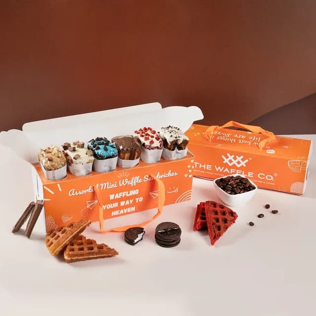 Assorted Box of 6: dessert gift box at The Waffle Co.