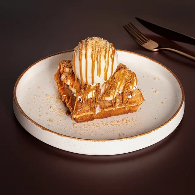 Banoffie Pie: eggless halal waffle dessert at The Waffle Co.