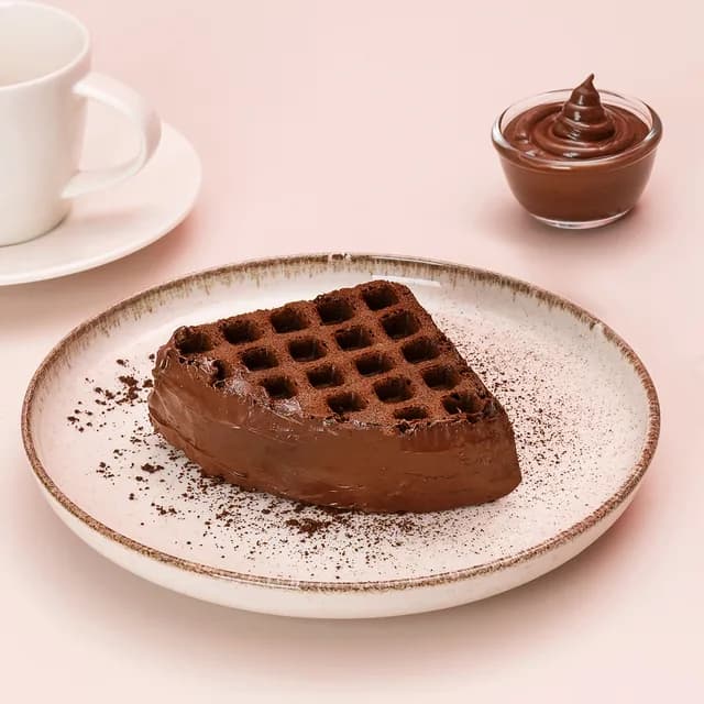 Belgian Chocolate Waffle Sandwich: best selling eggless halal dessert at The Waffle Co.