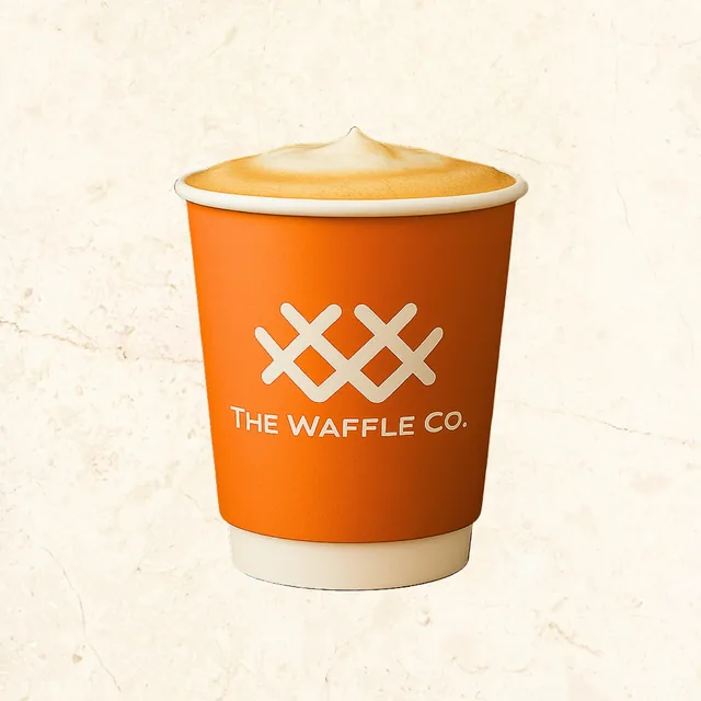 Hot Cappuccino: hot coffee and latte at The Waffle Co.