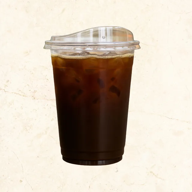 Iced Americano: iced latte and iced coffee at The Waffle Co.