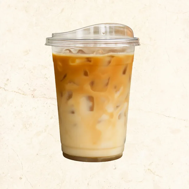 Iced Latte (Unsweetened): iced latte and iced coffee at The Waffle Co.
