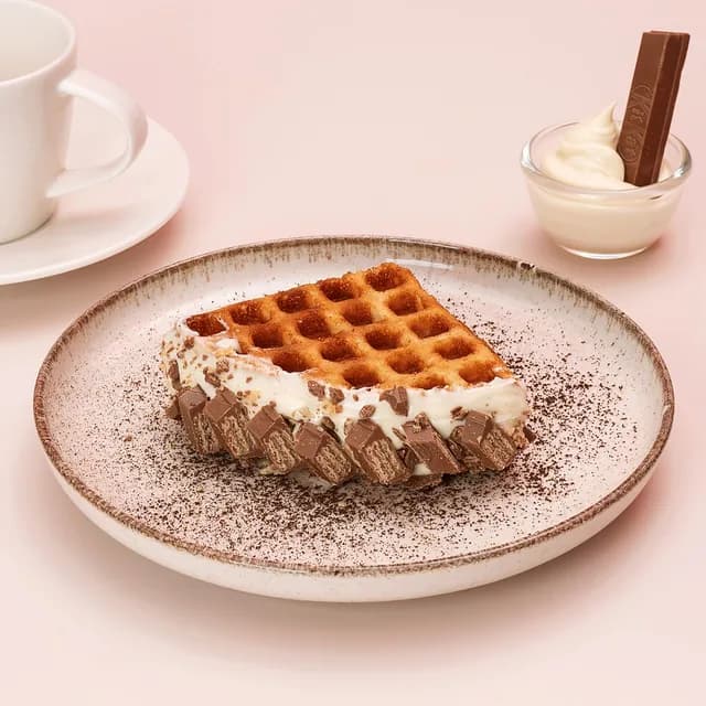 Kit Kat: waffle sandwich dessert at The Waffle Co.