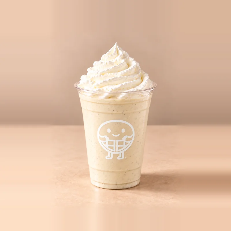 Creamy Vanilla Twist: thick milkshake dessert at The Waffle Co.