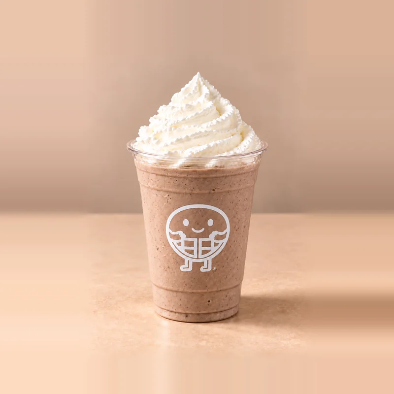 Hazelnut Cocoa Fusion: thick milkshake dessert at The Waffle Co.