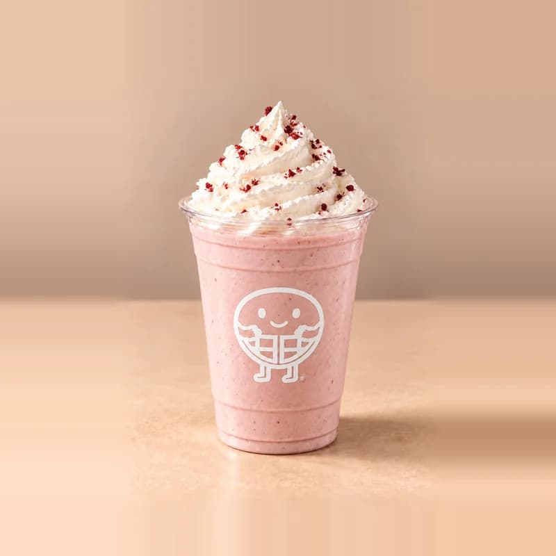 Red Velvet Swirl: thick milkshake dessert at The Waffle Co.